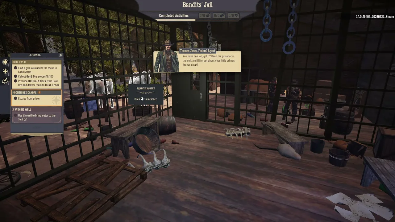 Inside the Bandits' Jail: a federal agent speaks through the bars while the Journal shows Moonshine Scandal, Escape from prison